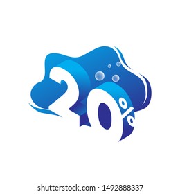 number template design for banner