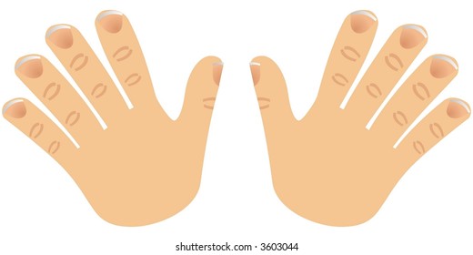 number ten made with fingers