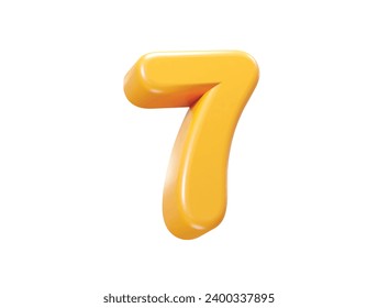 Number text effect illustration element