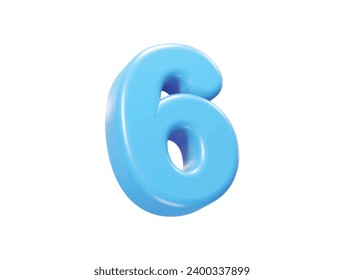 Number text effect illustration element