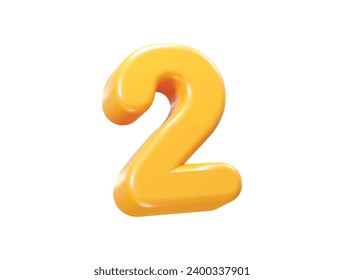 Number text effect illustration element