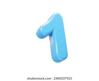 Number text effect illustration element