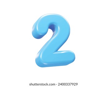 Number text effect illustration element