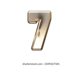 Number text effect vector element