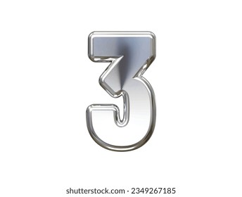 Number text effect vector element