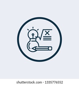 Number theory linear icon. Arithmetic. Thin line illustration. Learning number and counting. Contour symbol. Vector isolated outline drawing
