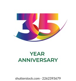 logo del número treinta y cinco del 35º aniversario