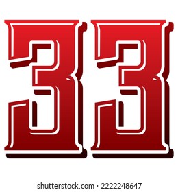 5,566 imágenes de Number 33 - Imágenes, fotos y vectores de stock ...