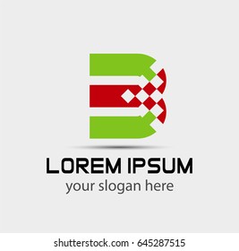 Number three 3 logo symbol design template elements
