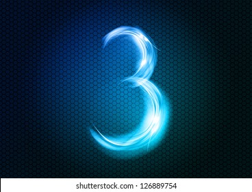 Number 3 Artwork Vector Art & Graphics