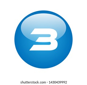 number three in a blue circle