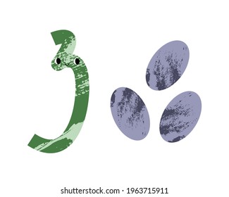 Number Three with oval. Cute kawaii number 3 character with geometric figure. Math symbol with smiling face. Funny mathematics for kid. Vector flat cartoon