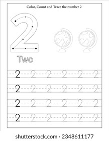 Nummernverfolgung, Mathematik-Mappe für Kinder