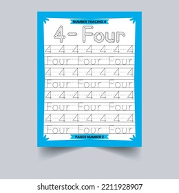 Number Tracing Workbook for Kids