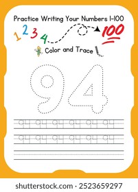 number tracing worksheet for kids