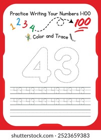 number tracing worksheet for kids