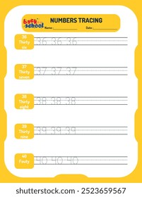 number tracing worksheet for kids