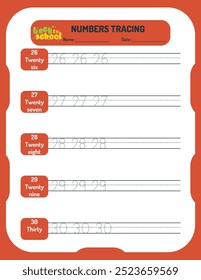 number tracing worksheet for kids