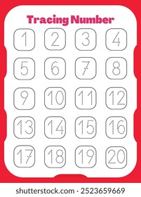 number tracing worksheet for kids