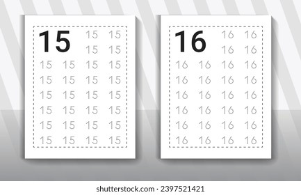 Number tracing worksheets for kids. Kindergarten Counting Worksheet