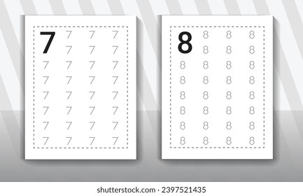 Number tracing worksheets for kids. Kindergarten Counting Worksheet