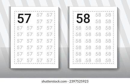 Number tracing worksheets for kids. Kindergarten Counting Worksheet