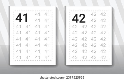 Number tracing worksheets for kids. Kindergarten Counting Worksheet