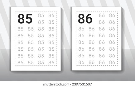 Number tracing worksheets for kids. Kindergarten Counting Worksheet