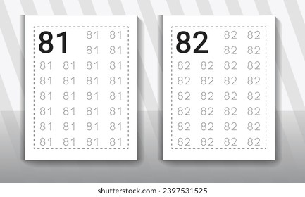 Number tracing worksheets for kids. Kindergarten Counting Worksheet