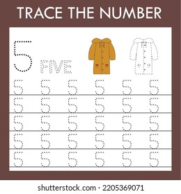  Number training write and count numbers. Exercises handwriting practice