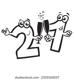 Number twenty-one - age of legal drinking