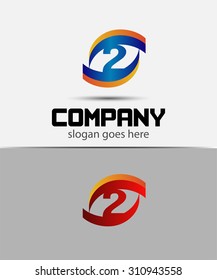 number two 2 logo icon 
