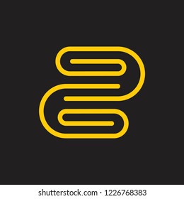 number two attach design logo vector