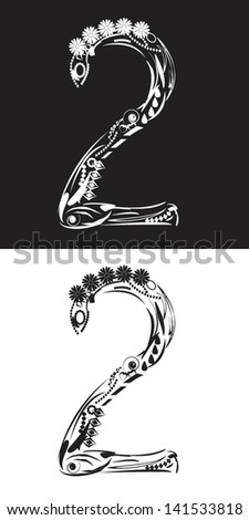 Number 2 Clipart Black And White | Free download on ClipArtMag