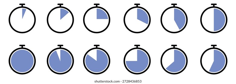 Number Two Countdown Graphic, Minimalist Vector Icon for Final Moments, Competition Start, and Event Scheduling