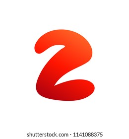 Number Two Logo Template, 2 Logo Design