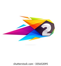 Nummer zwei mit polygonalem Komet. 