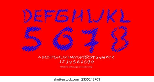 Number vector design for logos and fancy lettering