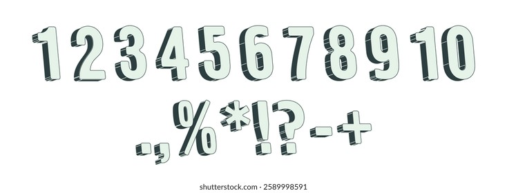 number vector eps  1 2 3 4 5 6 7 8 9 10 and symbol