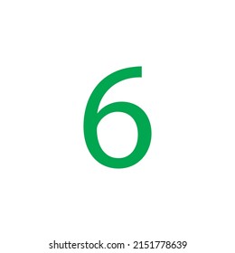 Number vector illustration isolated on white background.