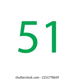 Number vector illustration isolated on white background.