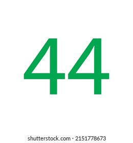 Ilustración vectorial numérica aislada en fondo blanco.