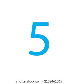 NUMBER VECTOR ILLUSTRATION ISOLATED ON WHITE BACKGROUND.