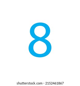NUMBER VECTOR ILLUSTRATION ISOLATED ON WHITE BACKGROUND.
