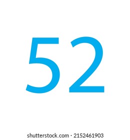 NUMBER VECTOR ILLUSTRATION ISOLATED ON WHITE BACKGROUND.