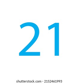 NUMBER VECTOR ILLUSTRATION ISOLATED ON WHITE BACKGROUND.