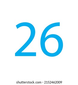 ANZAHL VEKTORGRAFIK EINZELN AUF WEISSEM HINTERGRUND.