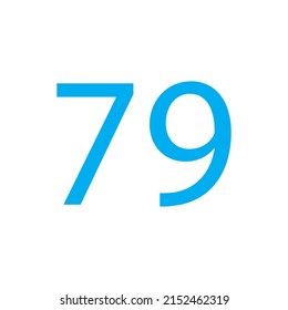 NUMBER VECTOR ILLUSTRATION ISOLATED ON WHITE BACKGROUND.