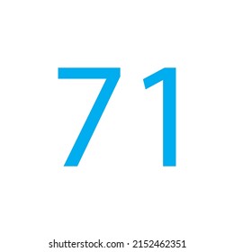 NUMBER VECTOR ILLUSTRATION ISOLATED ON WHITE BACKGROUND.
