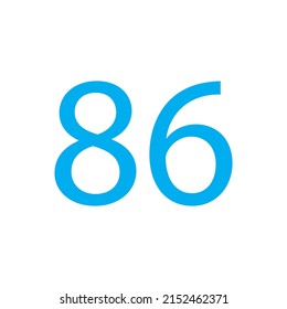 NUMBER VECTOR ILLUSTRATION ISOLATED ON WHITE BACKGROUND.